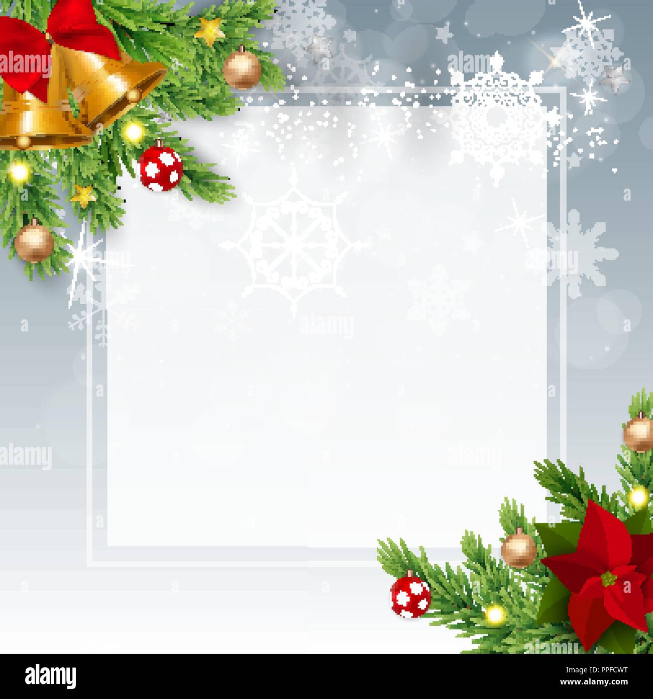 Merry Christmas and New Year Background. Vector Illustration Stock ...
