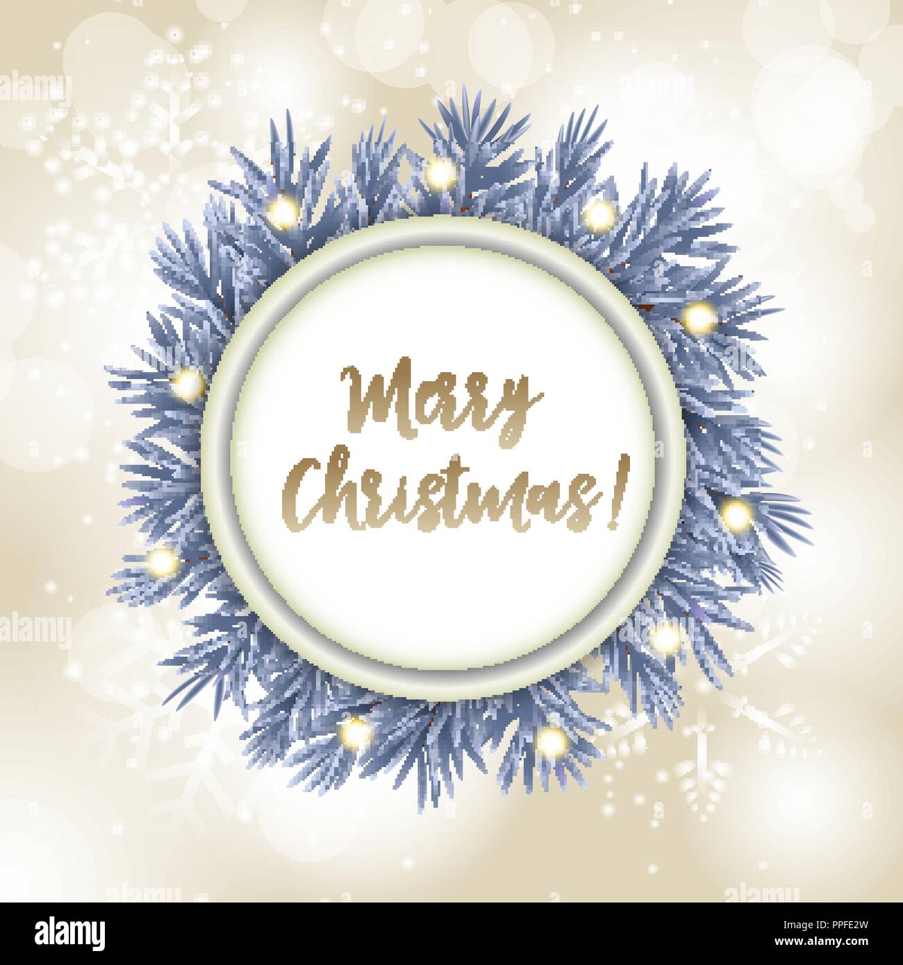 Merry Christmas and New Year Background. Vector Illustration Stock ...