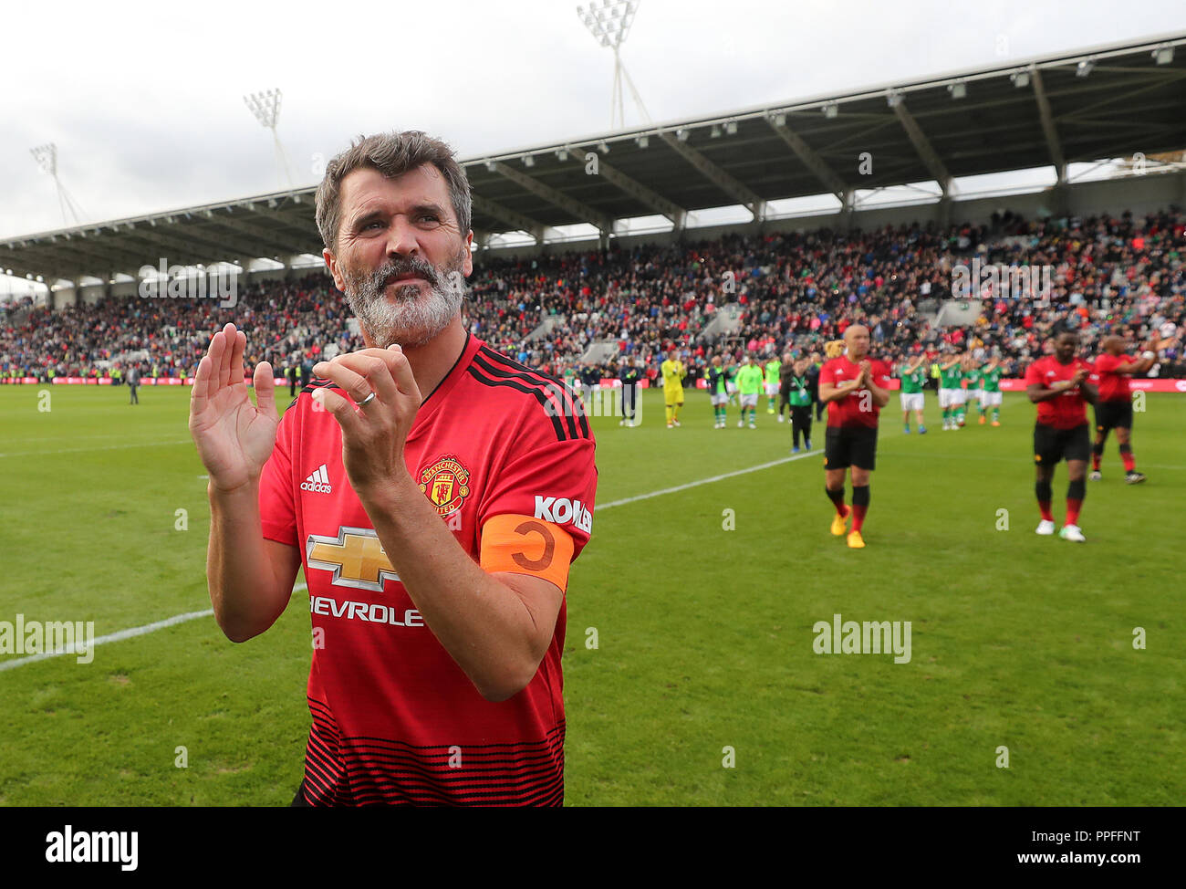 Manchester United Legends Roy Keane After The Liam Miller Tribute Match At Pairc Ui Chaoimh Cork Stock Photo Alamy