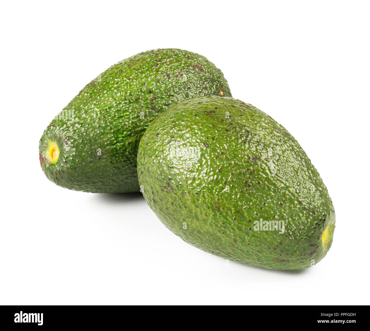 Fresh avocado isolated on white background Stock Photo