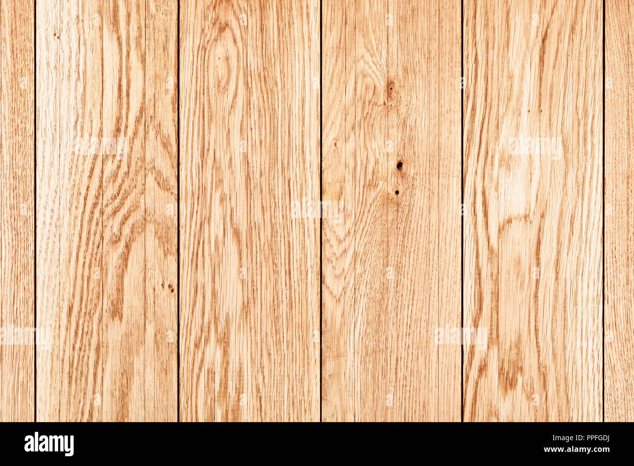 wall of brown oil oak boards, background Stock Photo