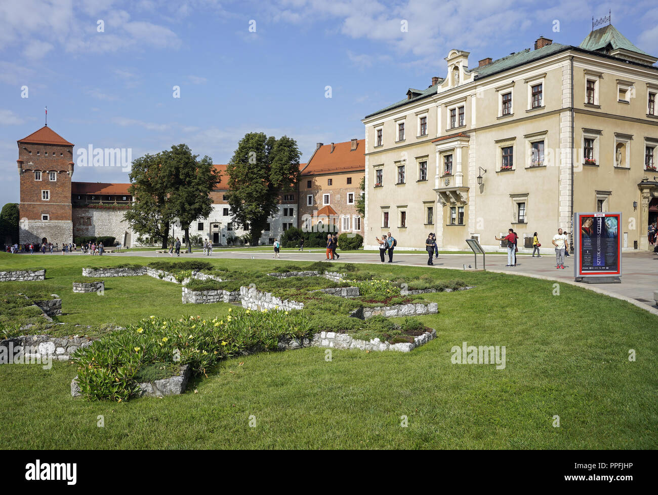 The rectory of the cathedral parish in Wawel. Stock Photo