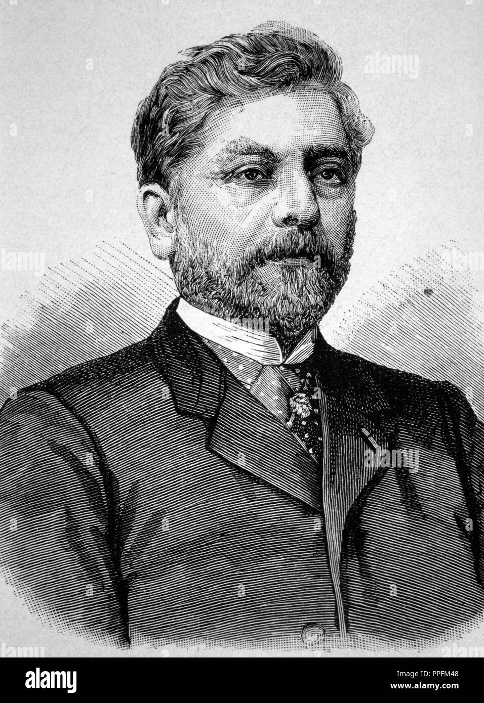 Alexandre Gustave Eiffel (1832-1923), French engineer. Stock Photo