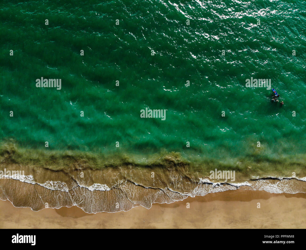 Aerial view of Kino Bay in Sonora, Mexico. Beach. Tourist destination ...