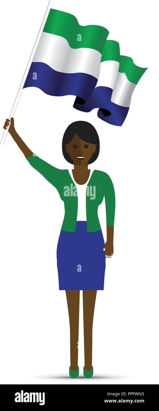 sierra leone flag waving Stock Vector Image & Art - Alamy