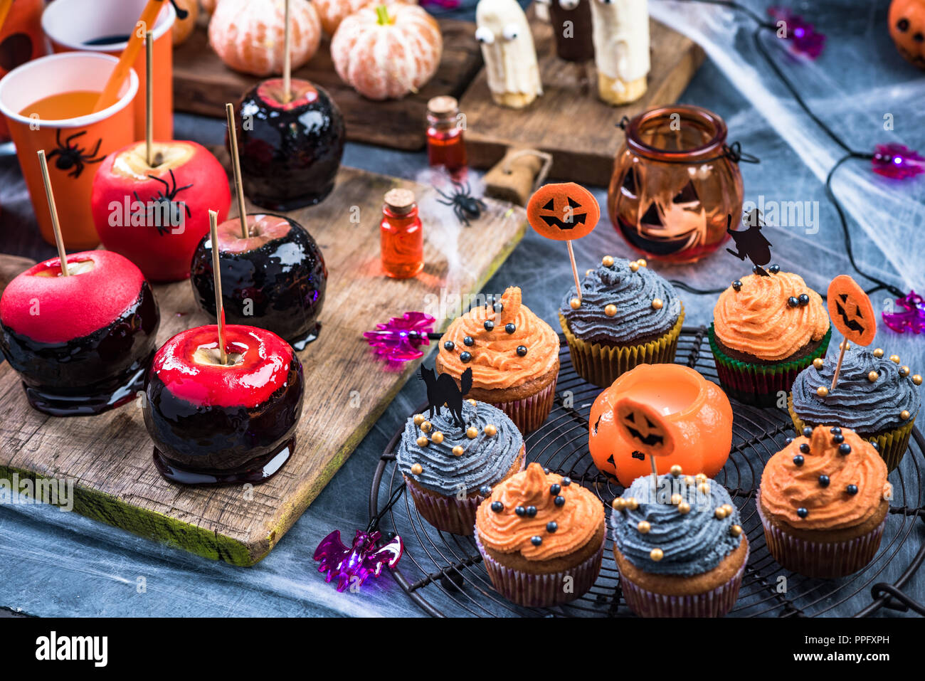 Kids Halloween party food Stock Photo - Alamy
