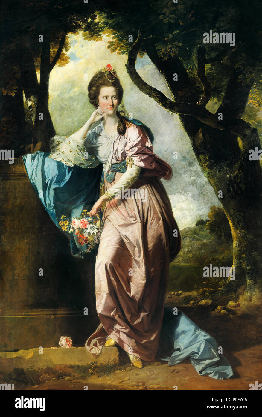 Johann Zoffany - Mrs. Woodhull. Circa 1770. Oil on canvas. Tate Britain, London, UK. Stock Photo