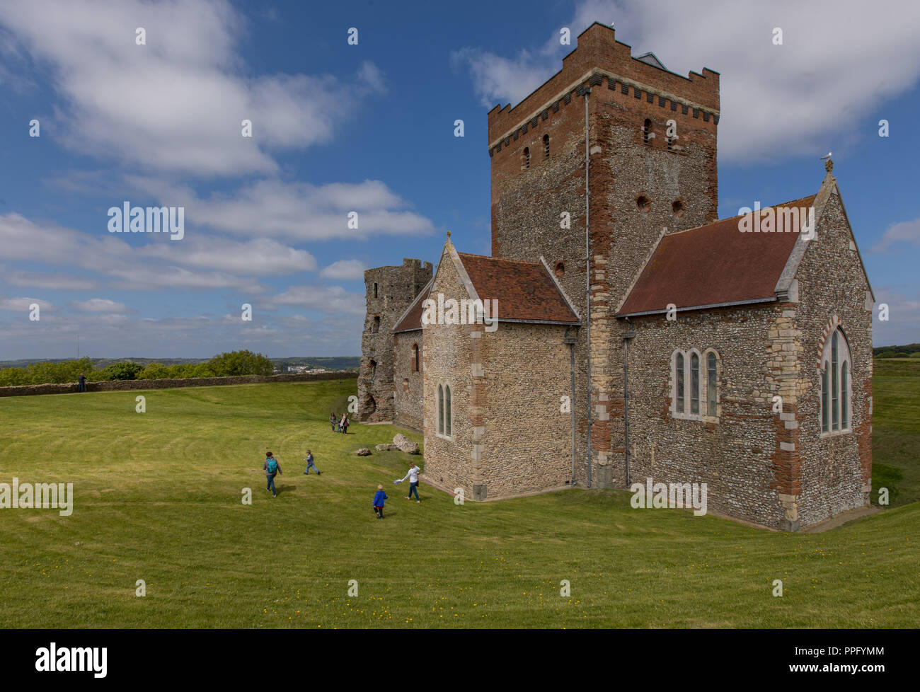 Rundgang durch Dover Castle Stock Photo