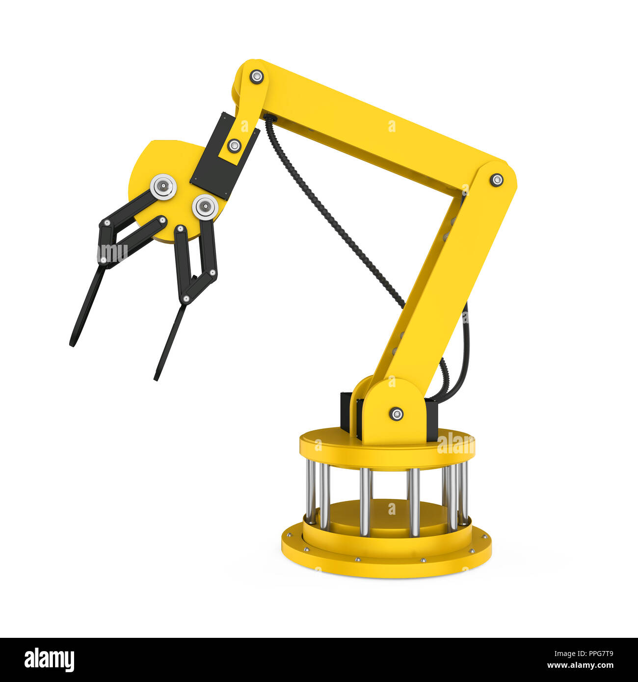 3d render industrial robot arm hi-res stock photography and images - Alamy