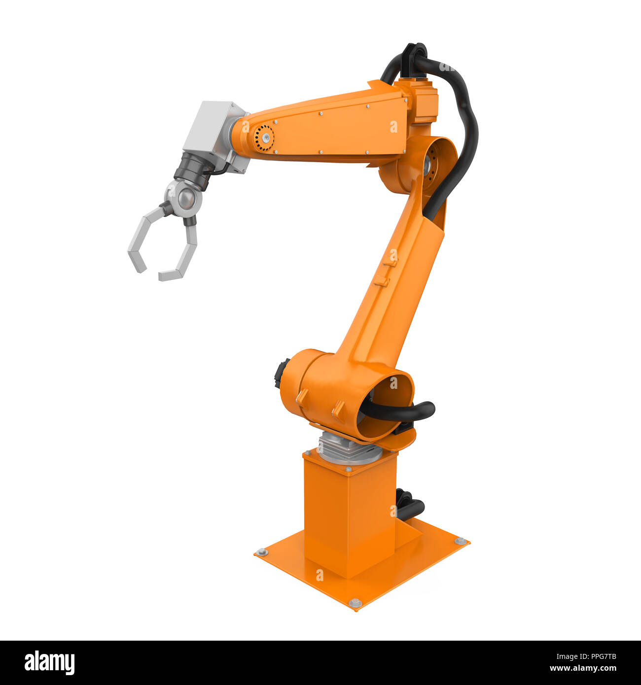 Robotic Arm Isolated Stock Photo