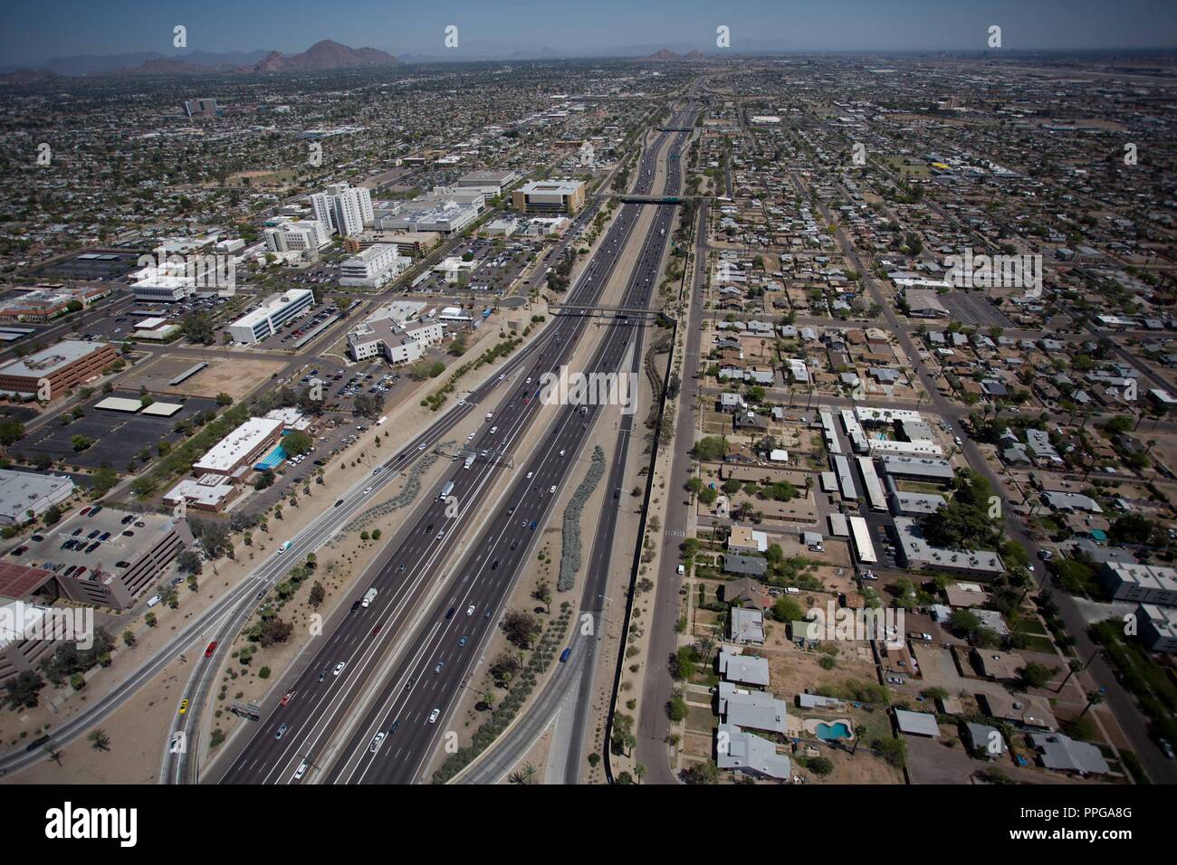 Aerial photography of Phoenix, Tempe, Peoria, Mesa, Chandler, Glendale
