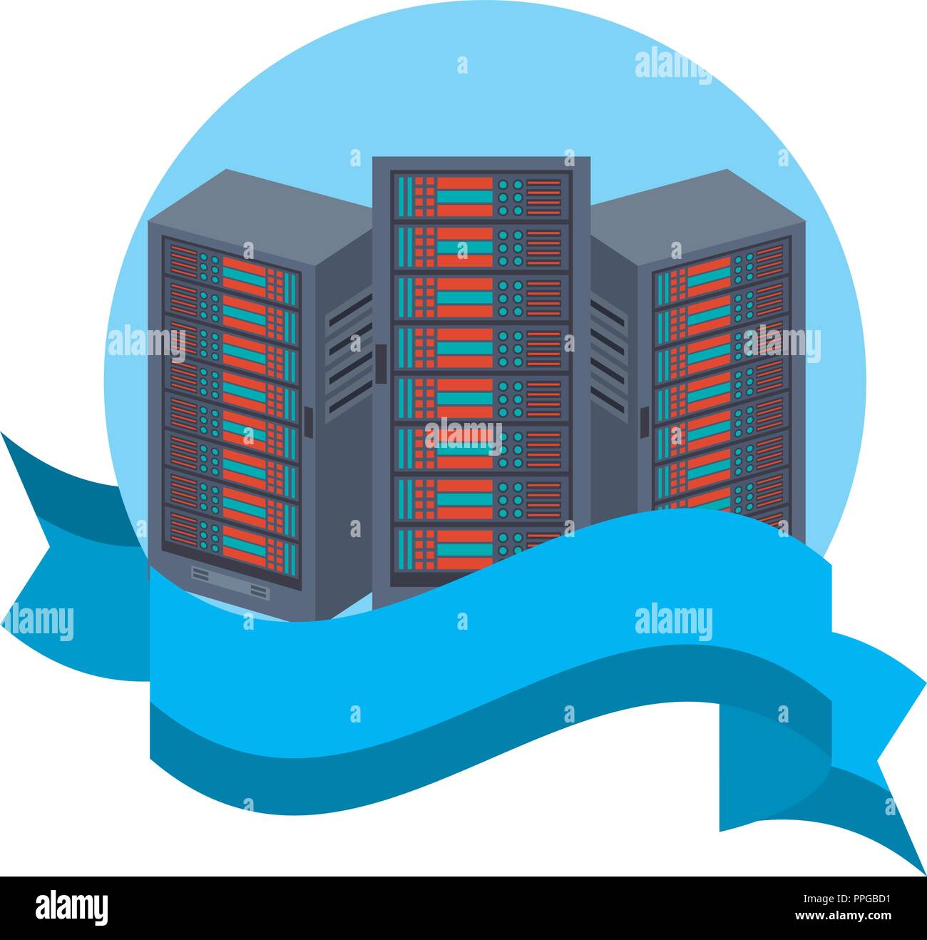 Database storage server Stock Vector Image & Art - Alamy