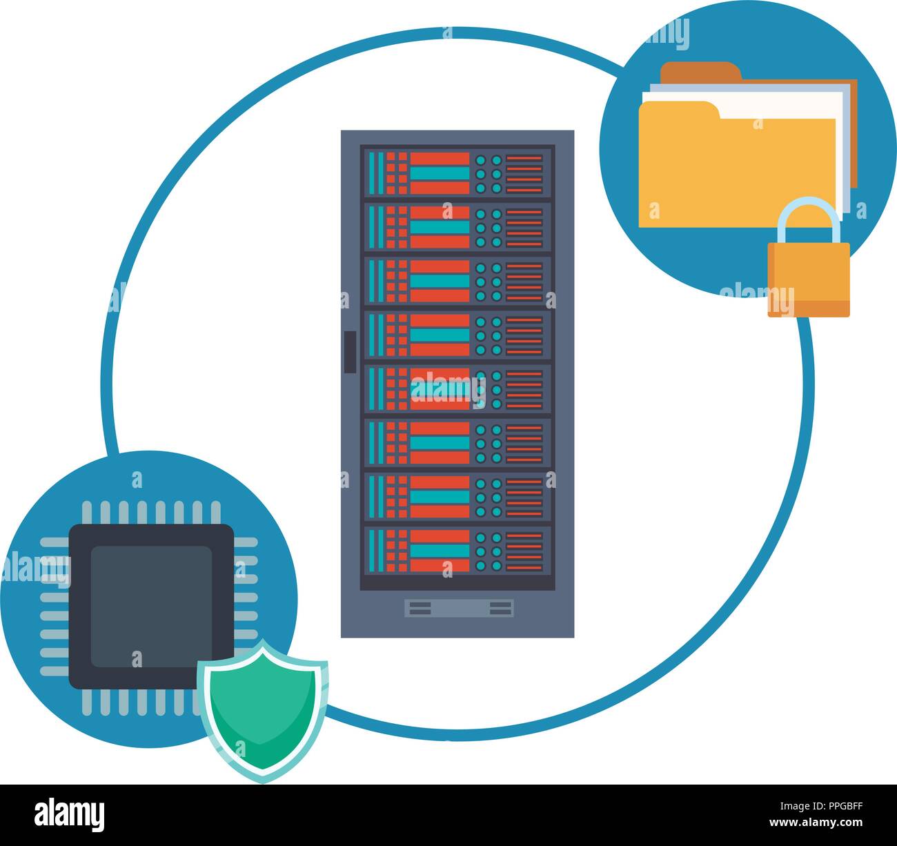 Database storage technology Stock Vector Image & Art - Alamy
