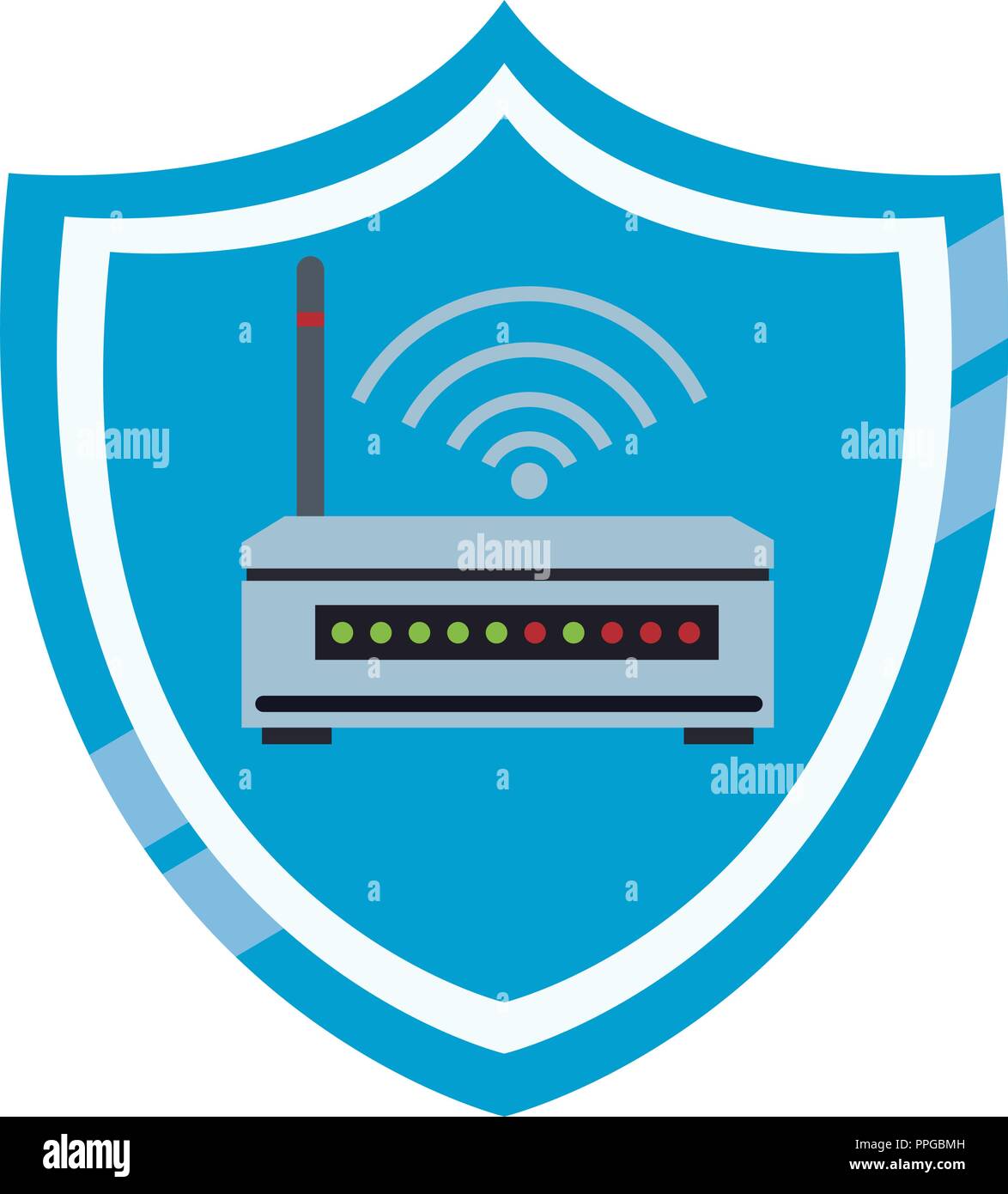 Wifi internet router Stock Vector Image & Art - Alamy