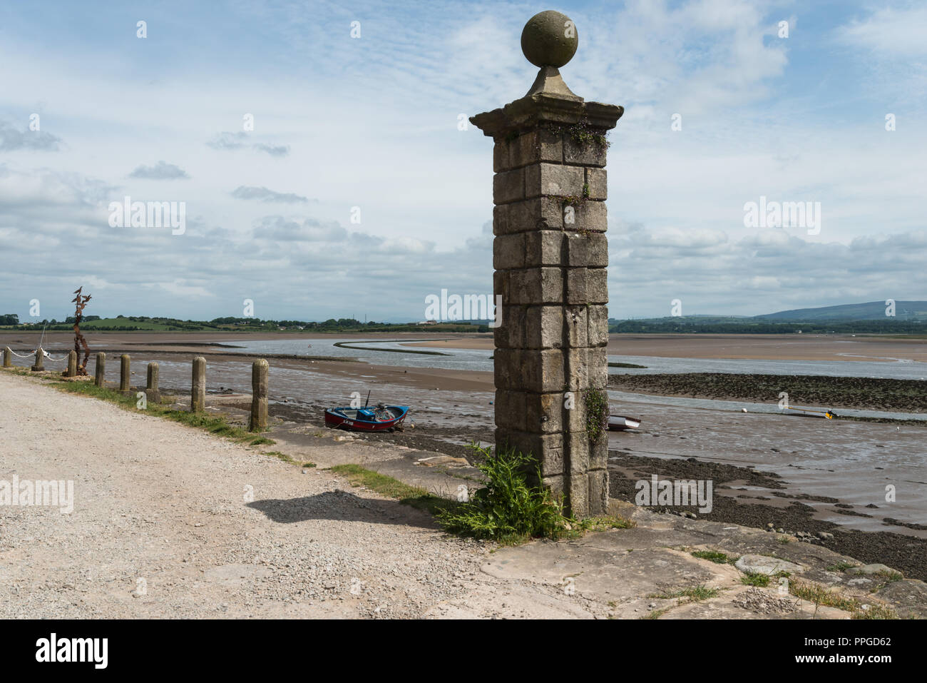 The remote Lancashire village of Sunderland Point on a June morning at