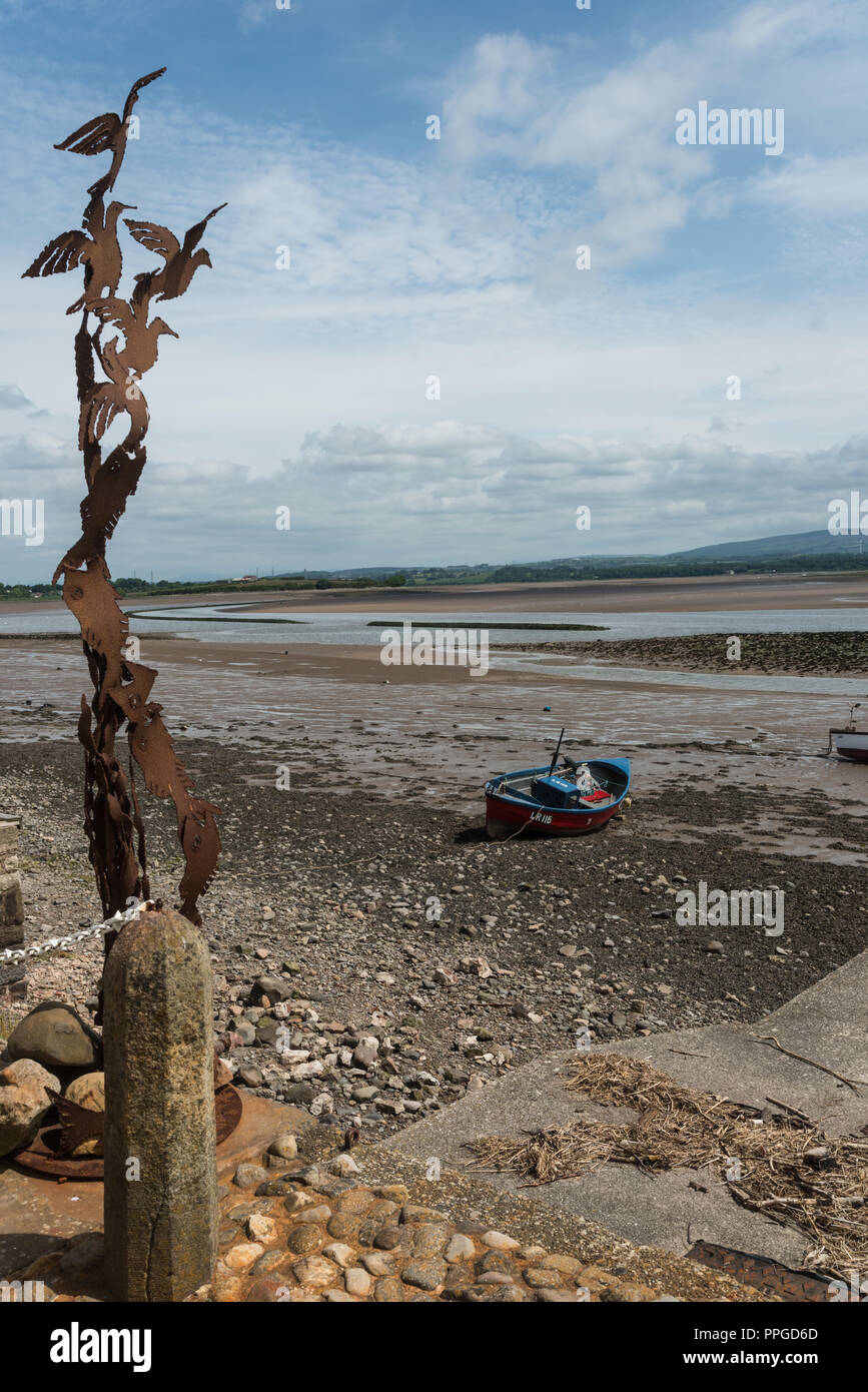 The remote Lancashire village of Sunderland Point on a June morning at