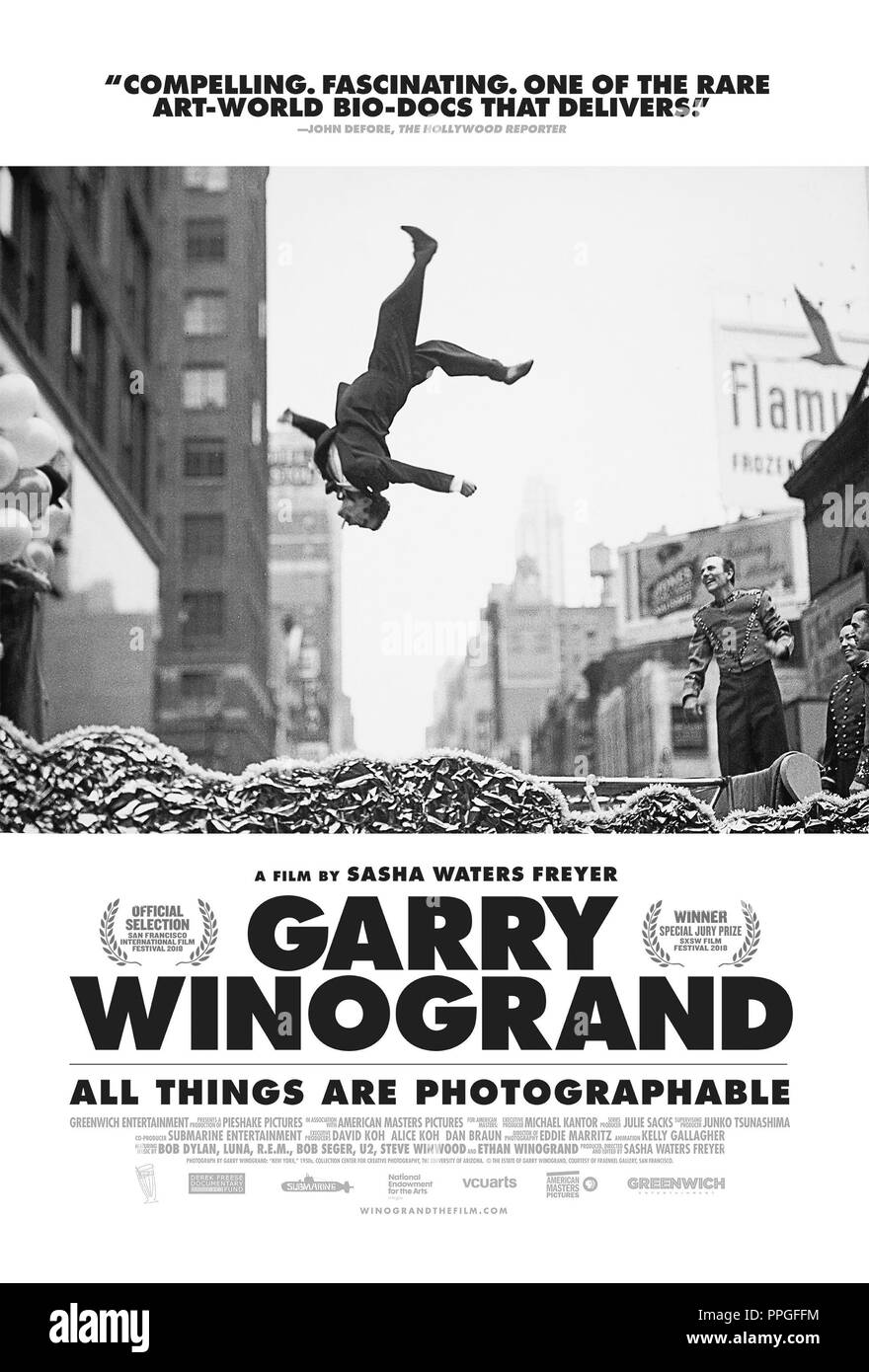GARRY WINOGRAND: ALL THINGS ARE PHOTOGRAPHABLE, US poster, 2018. ©Greenwich Entertainment/courtesy Everett Collection. Stock Photo