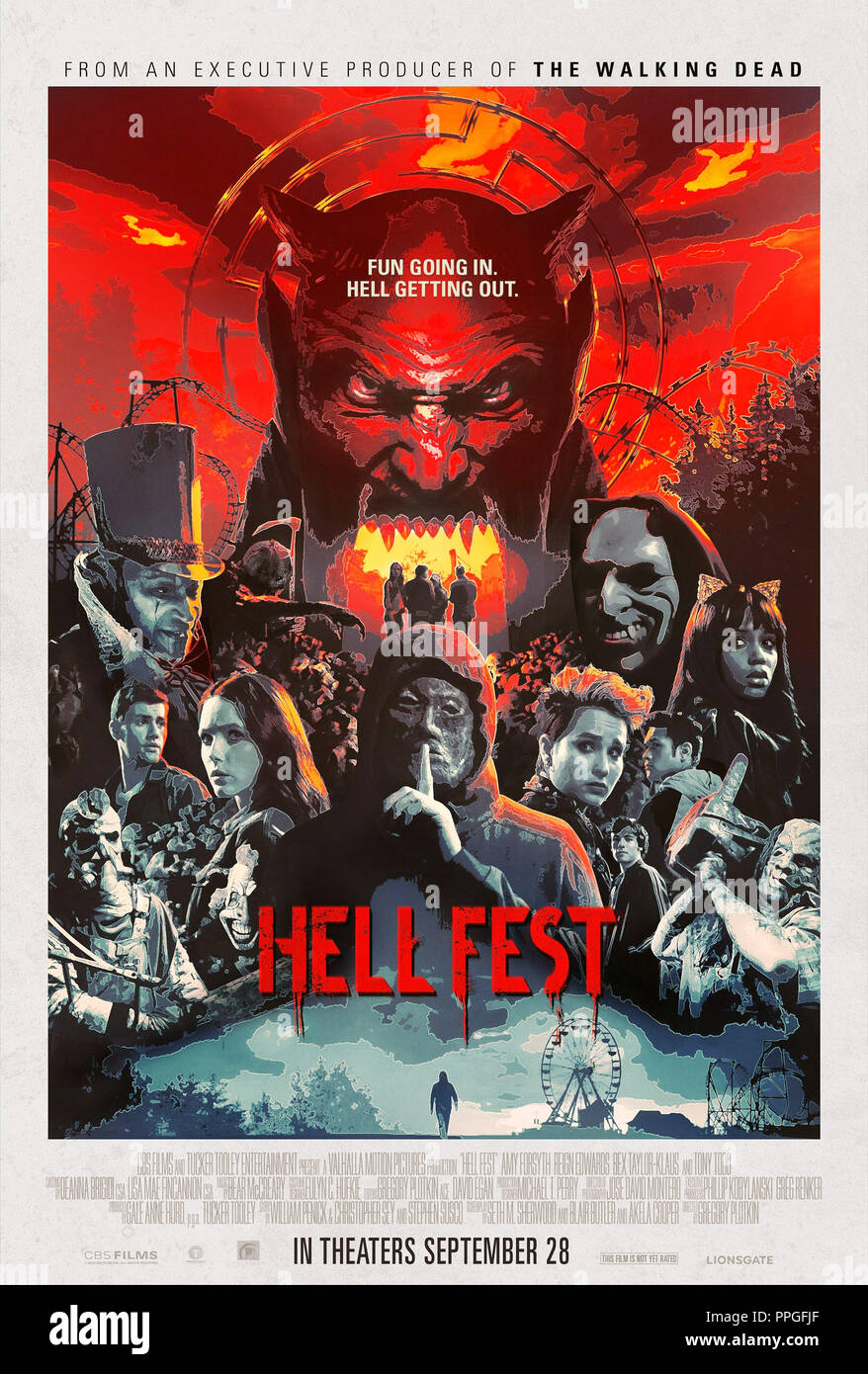 HELL FEST, US advance poster, Tony Todd (top left), Christian