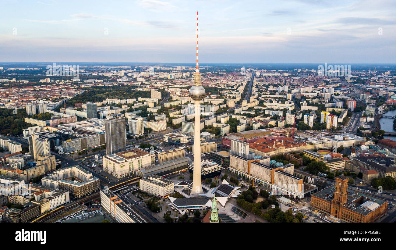 Fernsehturm, Alexanderplatz, Berlin ,Germany, Stock Photo