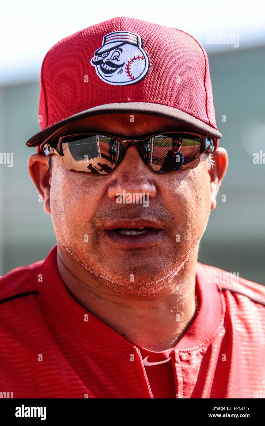 Elmer Dessens, Coachde pitcheo , durante entrenamiento de los