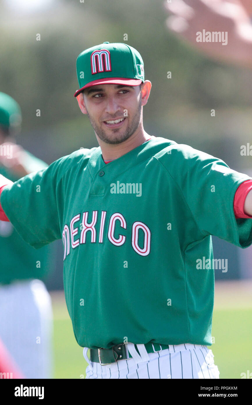 Marco Estrada, Pitcher Mexicano en el Clasico Mundial 2013. **2013 World Baseball Classic in Arizona Stock Photo