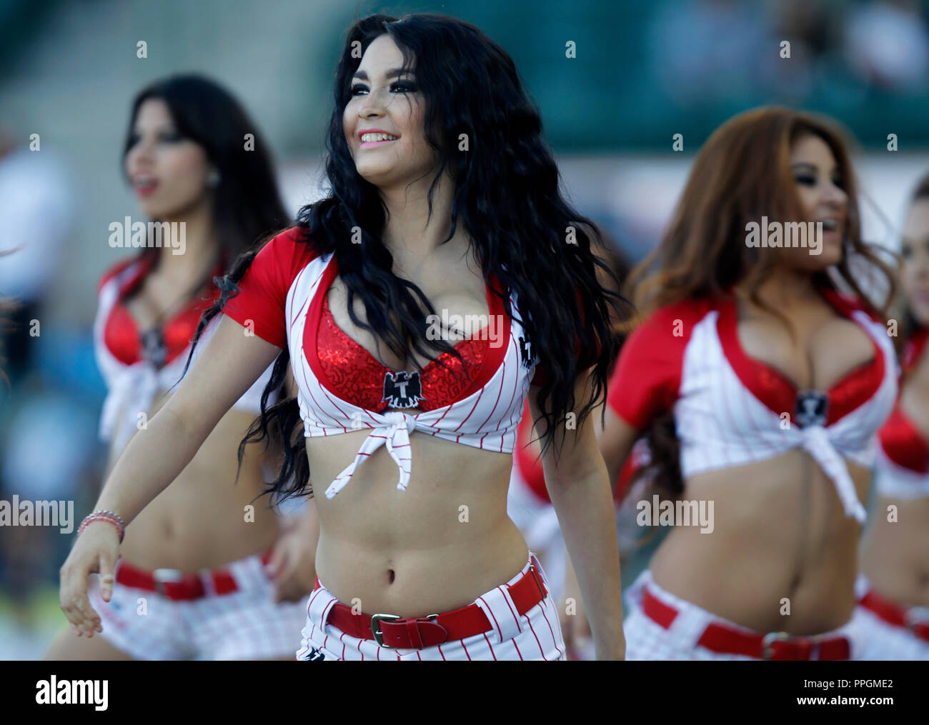Chica Tecate, tkt, Edecan, porrista. 2013 Caribbean Series in Sonora  stadium © Photo: IG  NortePhoto .. Israel GarnicaNortePhoto Stock Photo -  Alamy