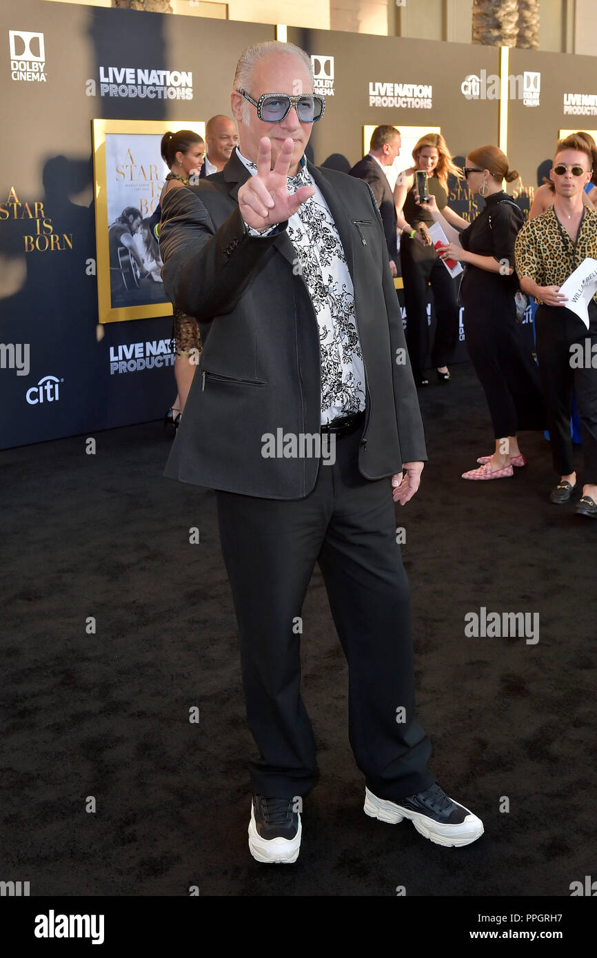 Andrew Dice Clay attending the 'A Star Is Born' premiere at The Shrine