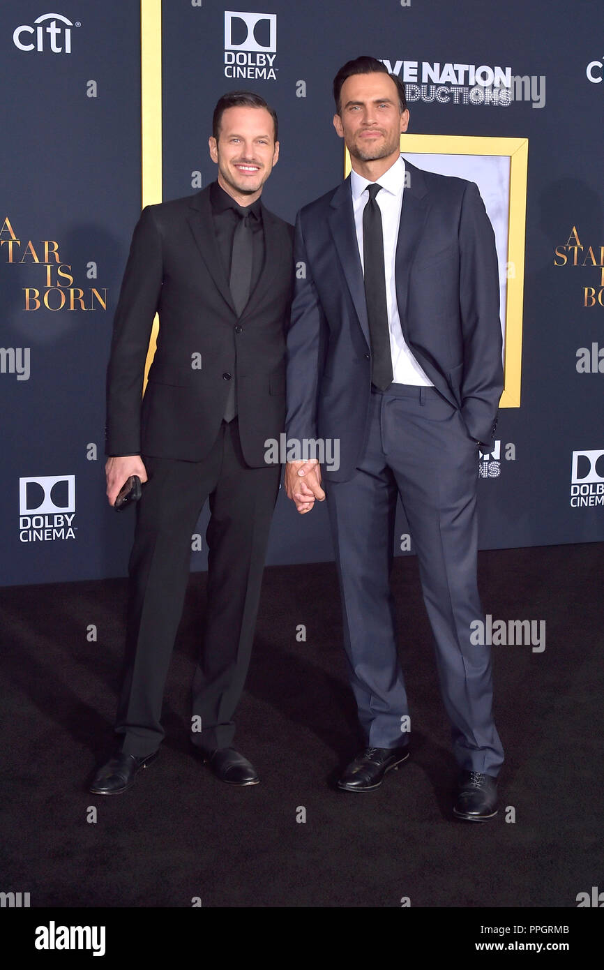 Jason Landau and Cheyenne Jackson attending the 'A Star Is Born