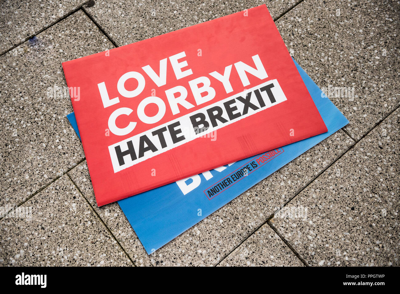 Liverpool, England 25 September 2018, Labour Conference, Arenna Conference Centre Albert Docks. Various alternative campaigns and rallies outside of main conference centre. Credit: Rena Pearl/Alamy Live News Stock Photo