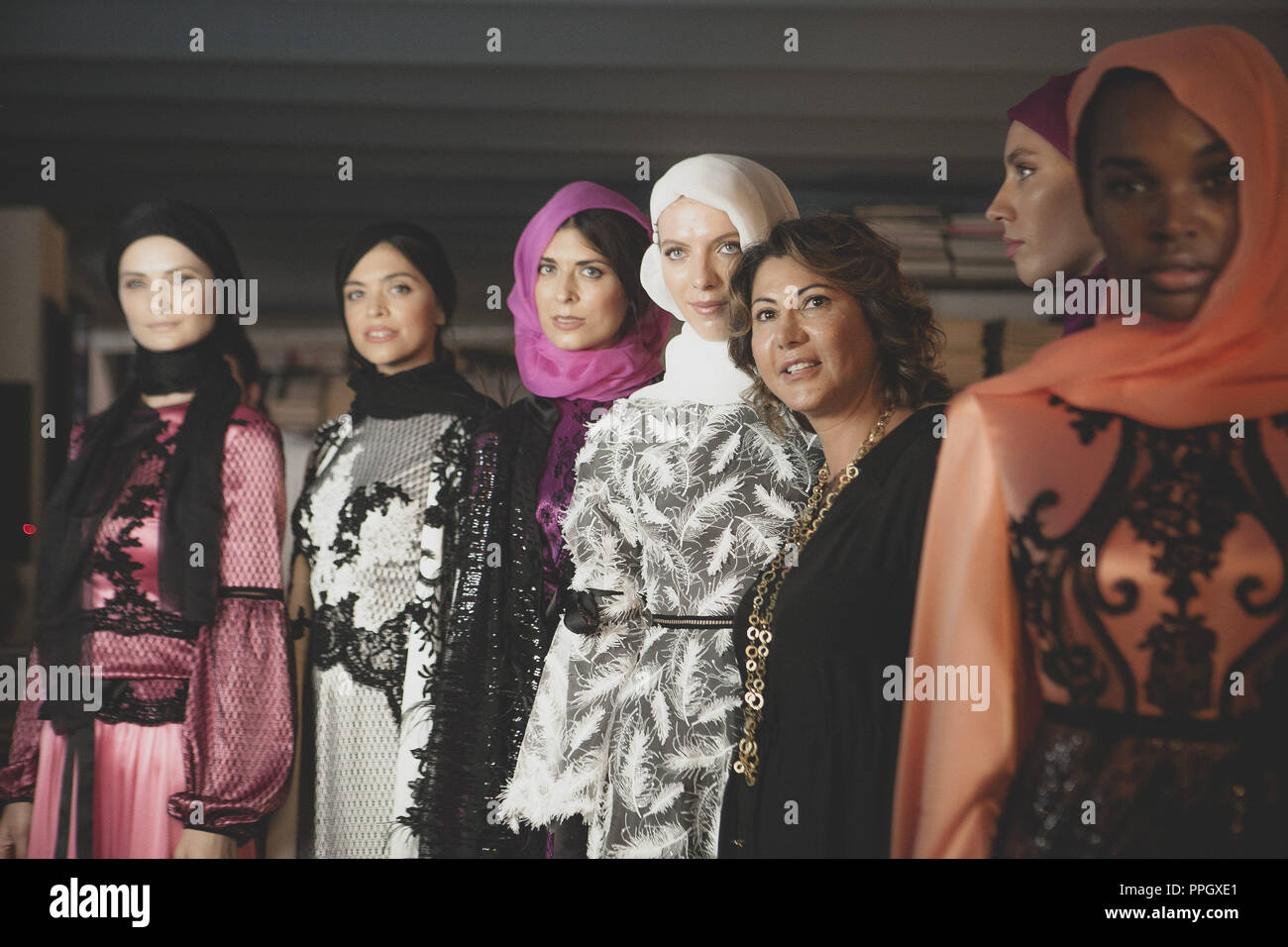 Milan MI Italy. 24th Sep 2018. Models seen showcasing designs