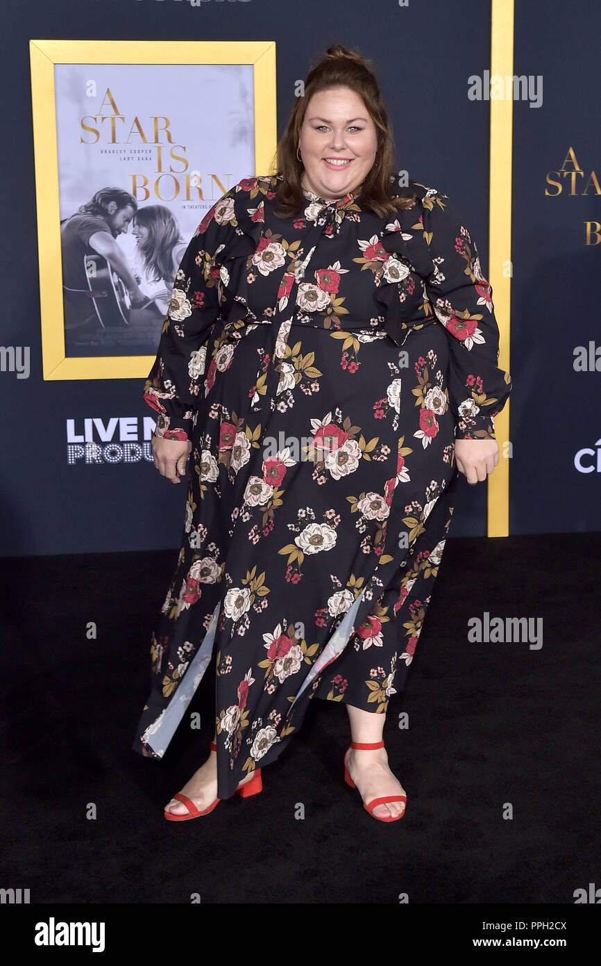 Chrissy Metz attending the 'A Star Is Born' premiere at The Shrine Auditorium on September 24, 2018 in Los Angeles, California. | usage worldwide Stock Photo