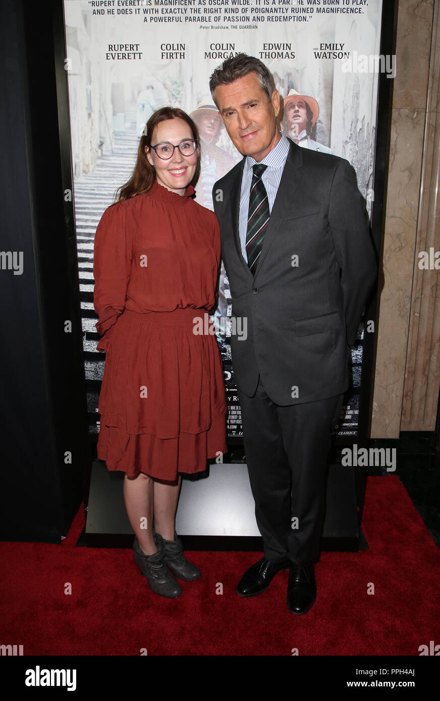 Beverly Hills, California, USA. 25th Sep, 2018. Jennifer Cochis, Rupert Everett, at 2018 LA Film Festival - Gala Screening Of 'The Happy Prince' at Wallis Annenberg Center for the Performing Arts in Beverly Hills California on September 25, 2018. Credit: Faye Sadou/Media Punch/Alamy Live News Stock Photo