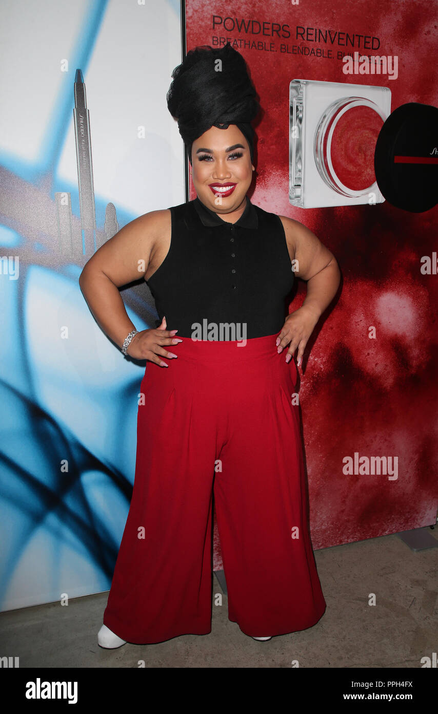 WEST HOLLYOOD, CA - SEPTEMBER 25 : Patrick Starrr, at Shiseido Makeup Launch at Quixote Studios in West Hollywood California on September 25, 2018. Credit: Faye Sadou/MediaPunch Stock Photo