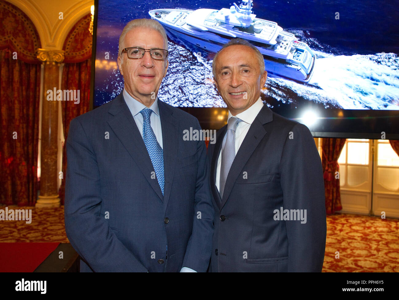 Monte Carlo, Monaco - September 26, 2018: Ferretti Group Press