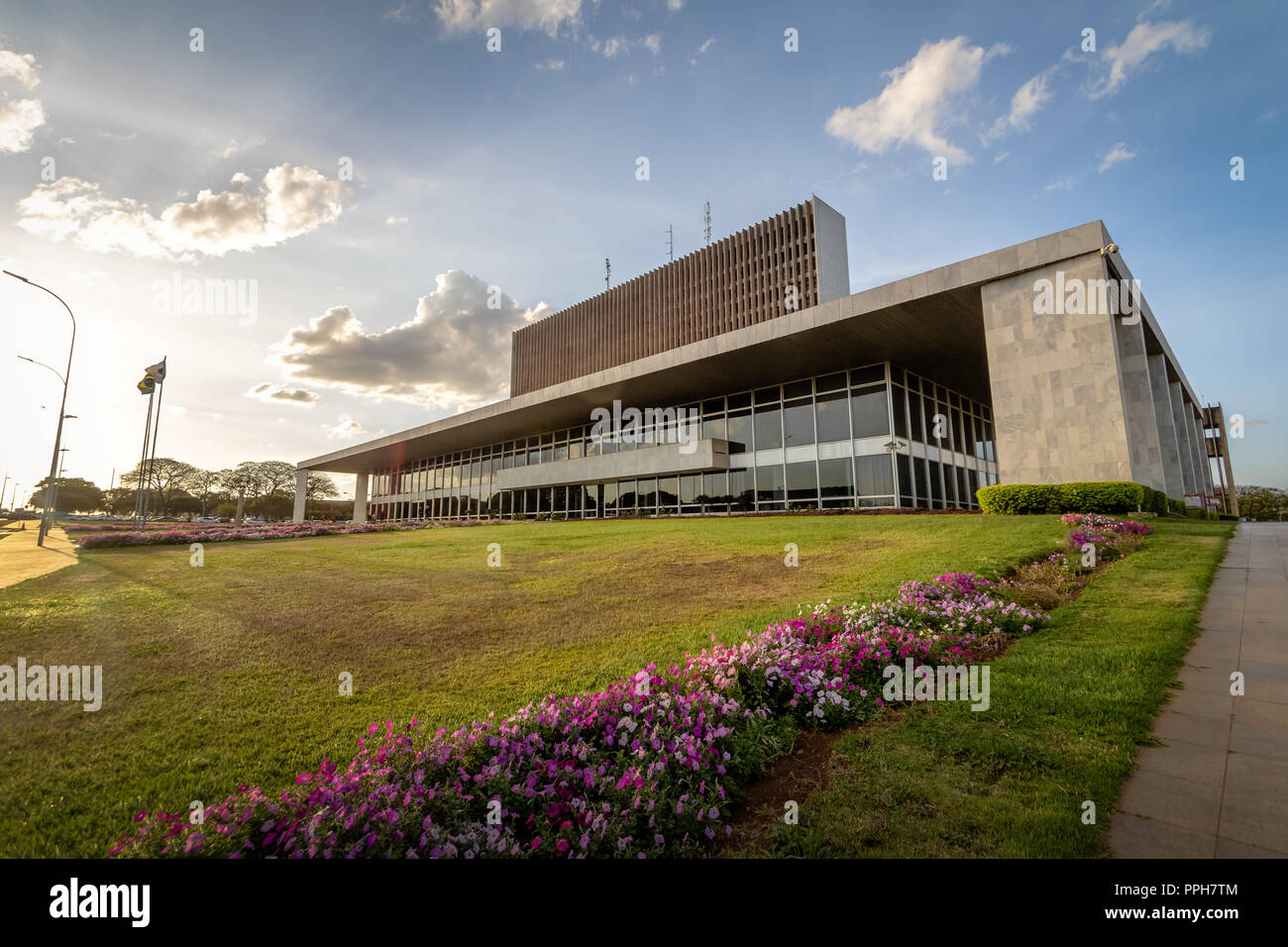 Palace of Buriti seat of government of Distrito Federal - Brasilia, Distrito Federal, Brazil Stock Photo