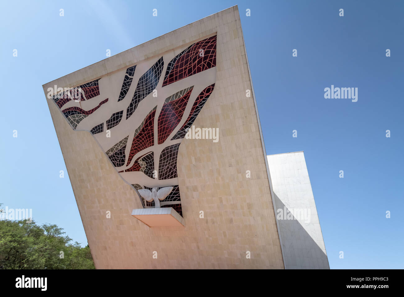 Tancredo Neves Pantheon of the Fatherland and Freedom at Three Powers Plaza (Praca dos Tres Poderes) - Brasilia, Distrito Federal, Brazil Stock Photo