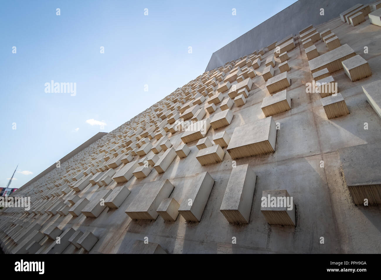 Claudio Santoro National Theater - Brasilia, Distrito Federal, Brazil Stock Photo