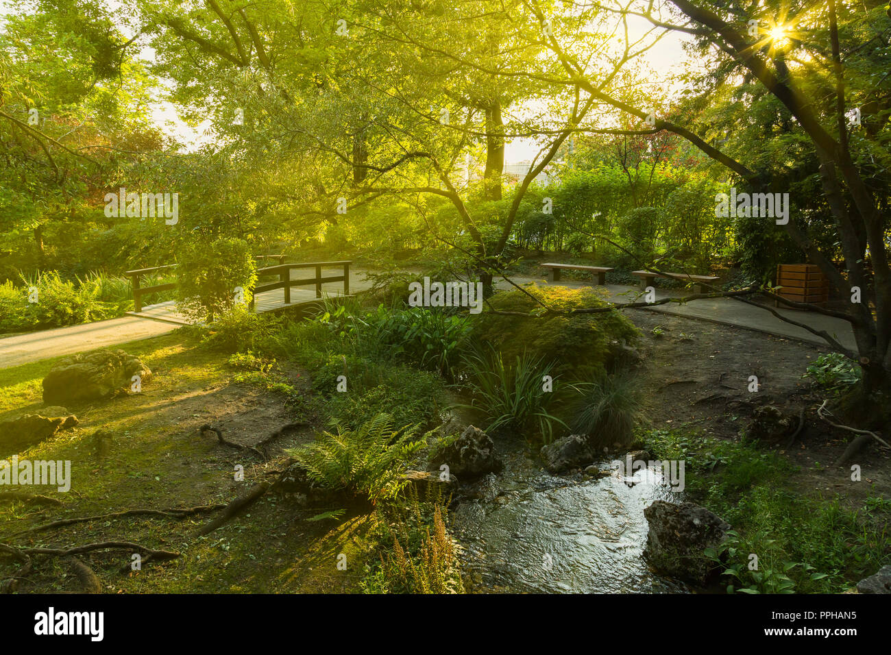 Setagaya-Park, Vienna, Austria Stock Photo
