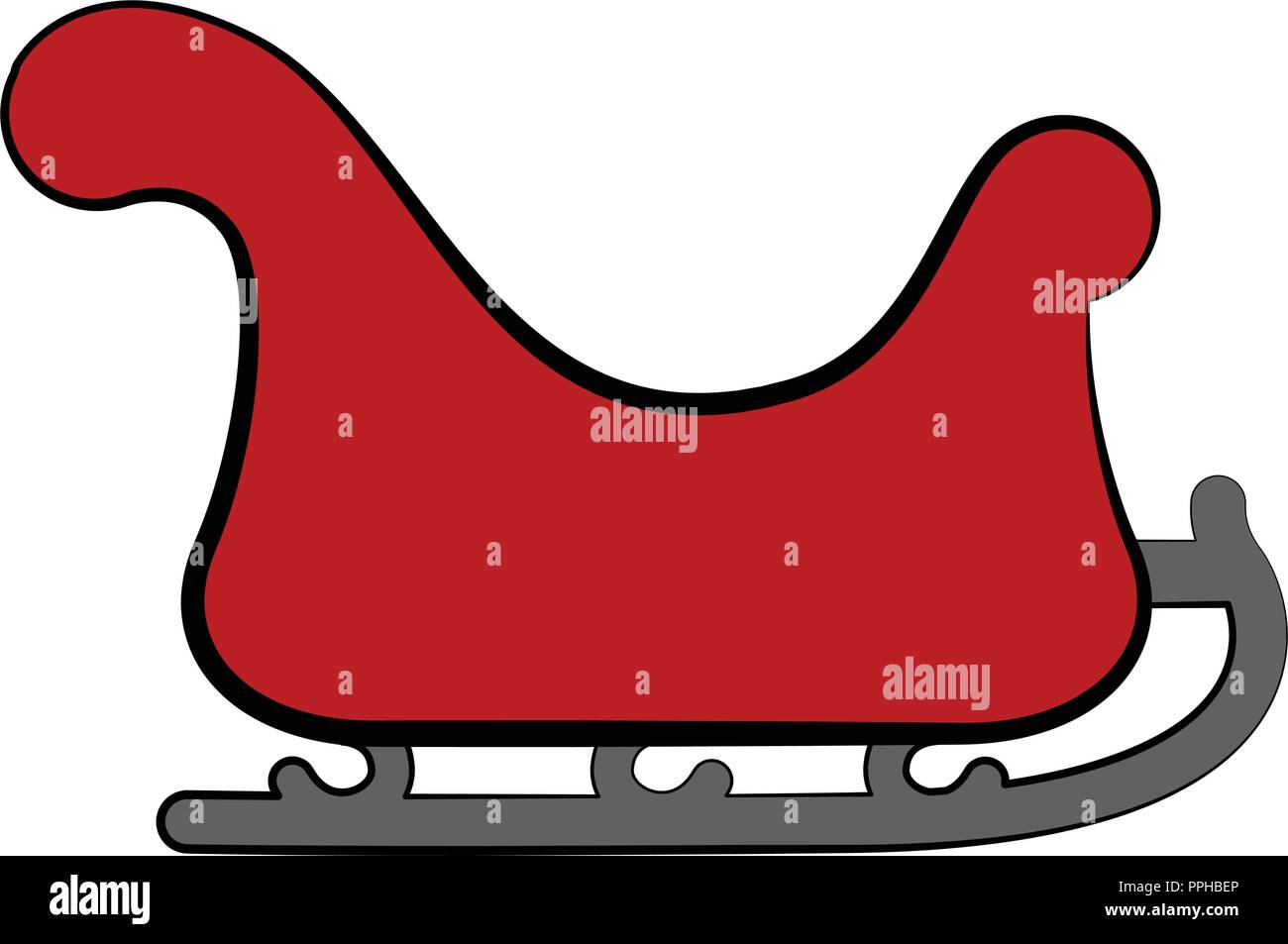 Isolated christmas sledge icon Stock Vector Image & Art - Alamy