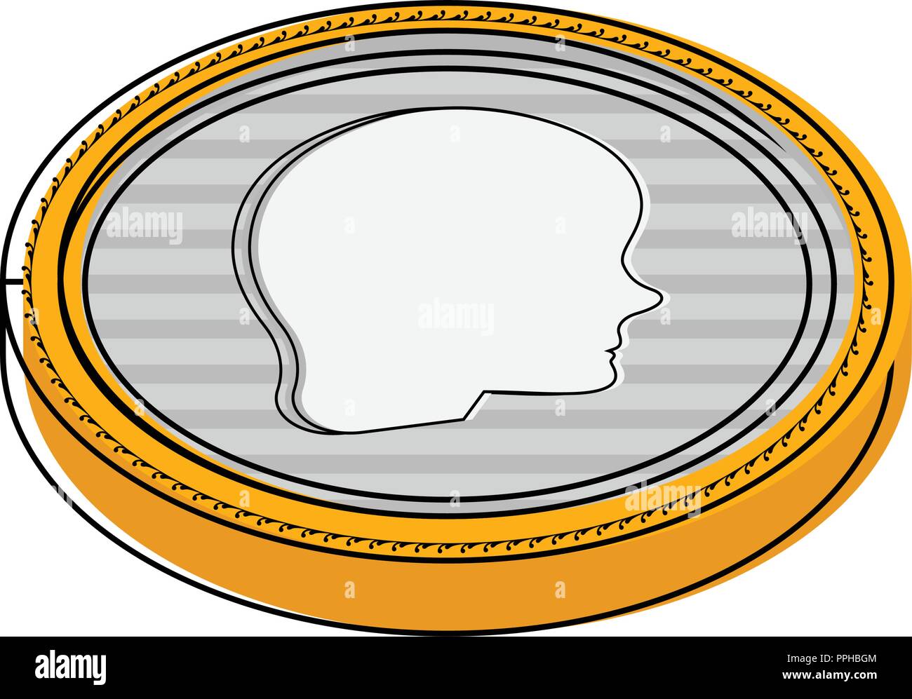 Isolated golden coin icon Stock Vector Image & Art - Alamy