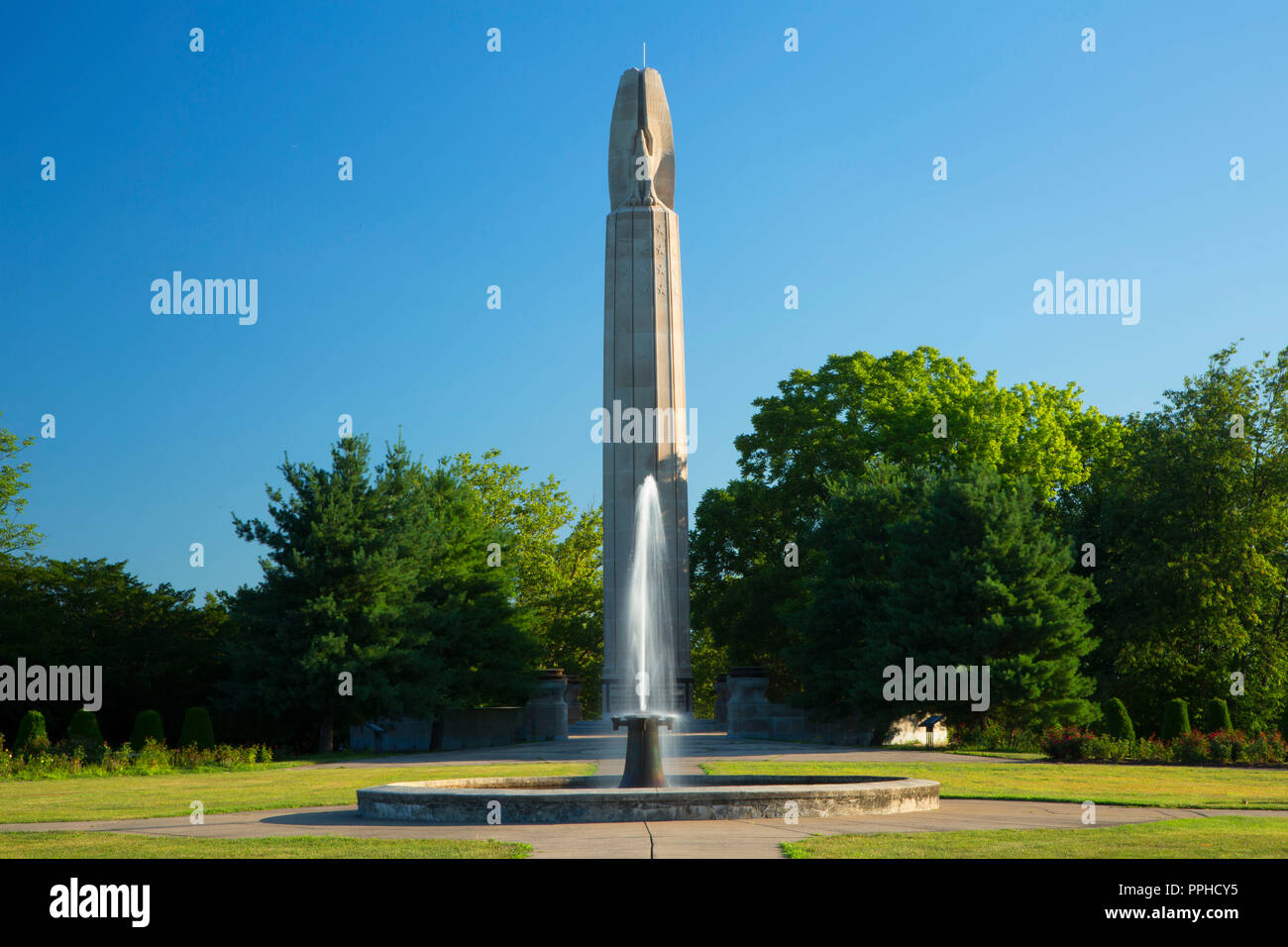 World War I Memorial Walnut Hill Park New Britain Connecticut Stock 