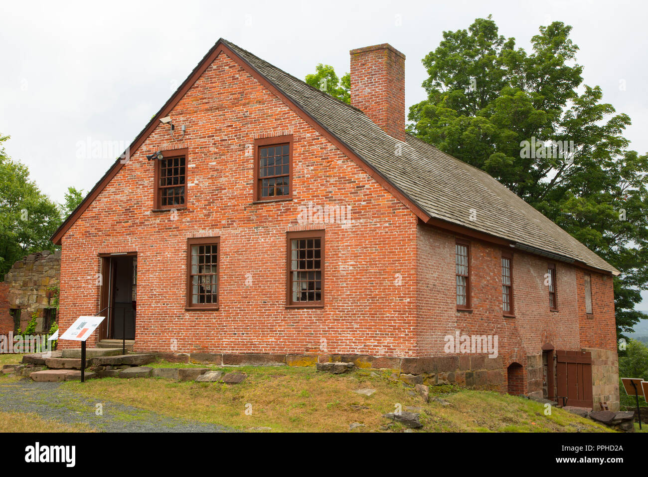 Guardhouse, Old New-Gate Prison & Copper Mine Archaeological Preserve, Connecticut Stock Photo