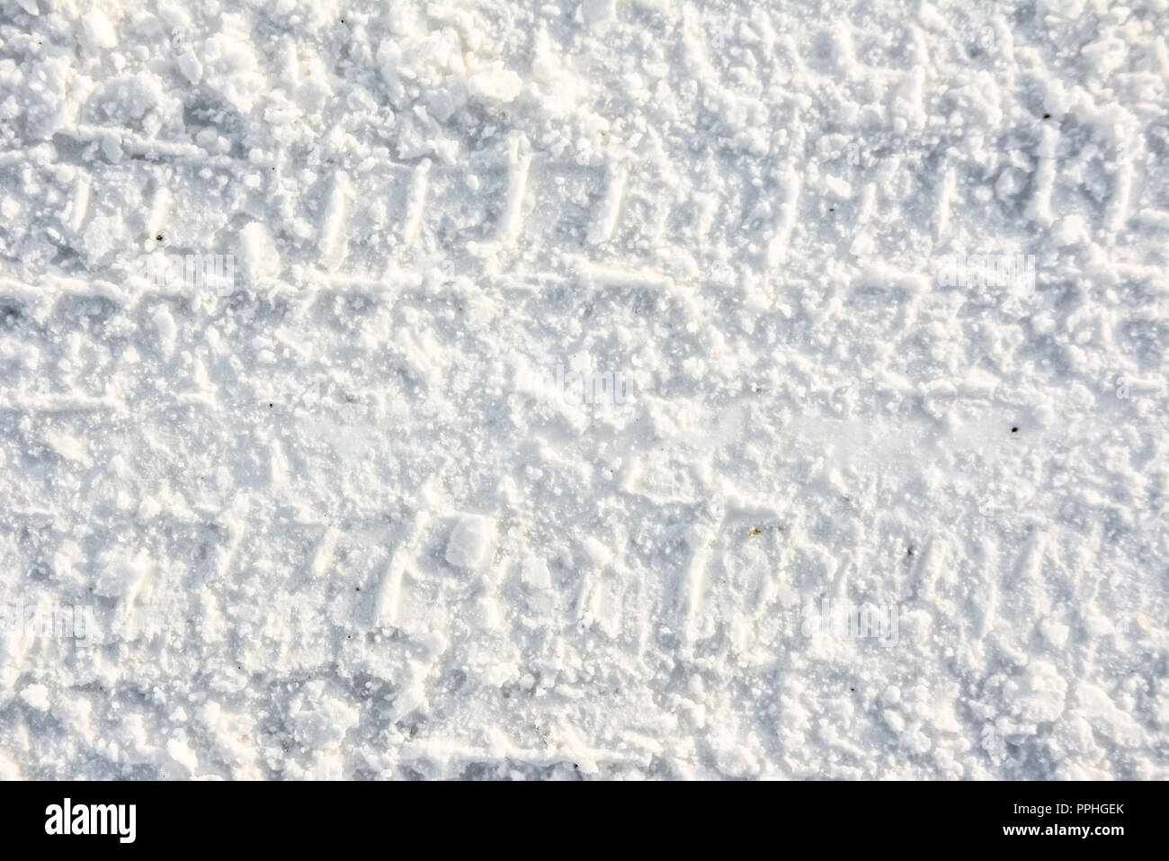 Road in winter, texture of snow and track of tyres Stock Photo - Alamy