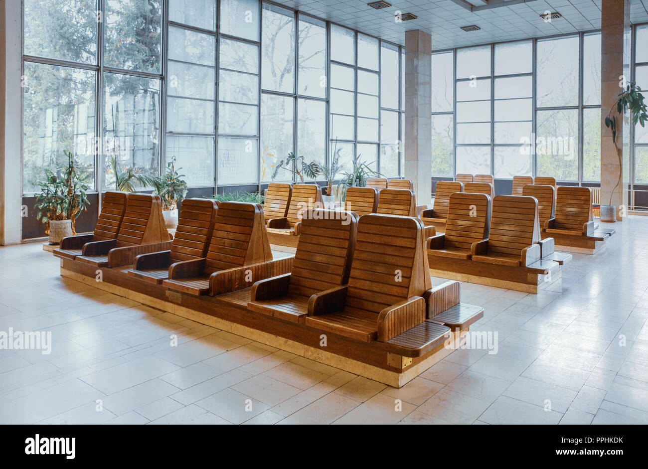 Waiting room design seats hi-res stock photography and images - Alamy
