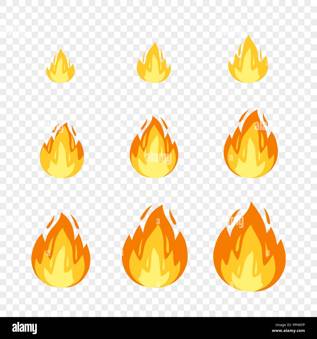 Forest fire icon animated hi-res stock photography and images - Alamy