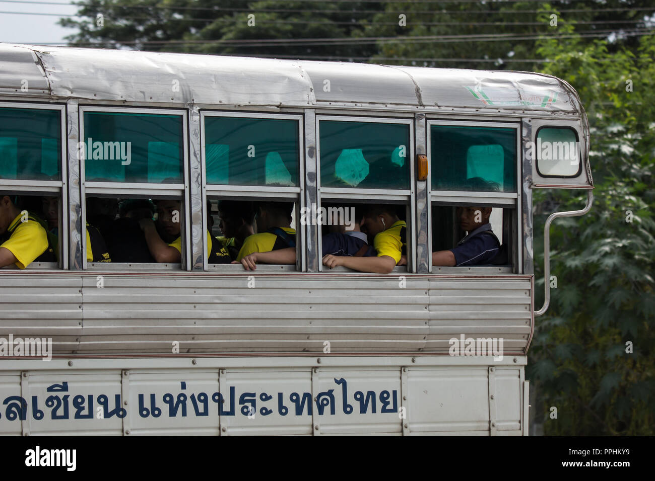 Thailand school bus transport hires stock photography and images Alamy