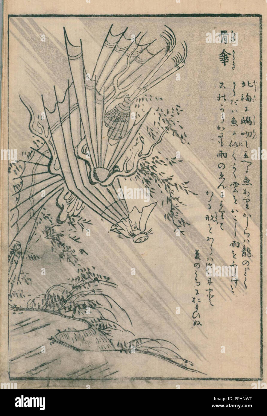 Hone Karakasa, illustration from Hyakki Tsurezure Bukuro, 1784 (Tenmei