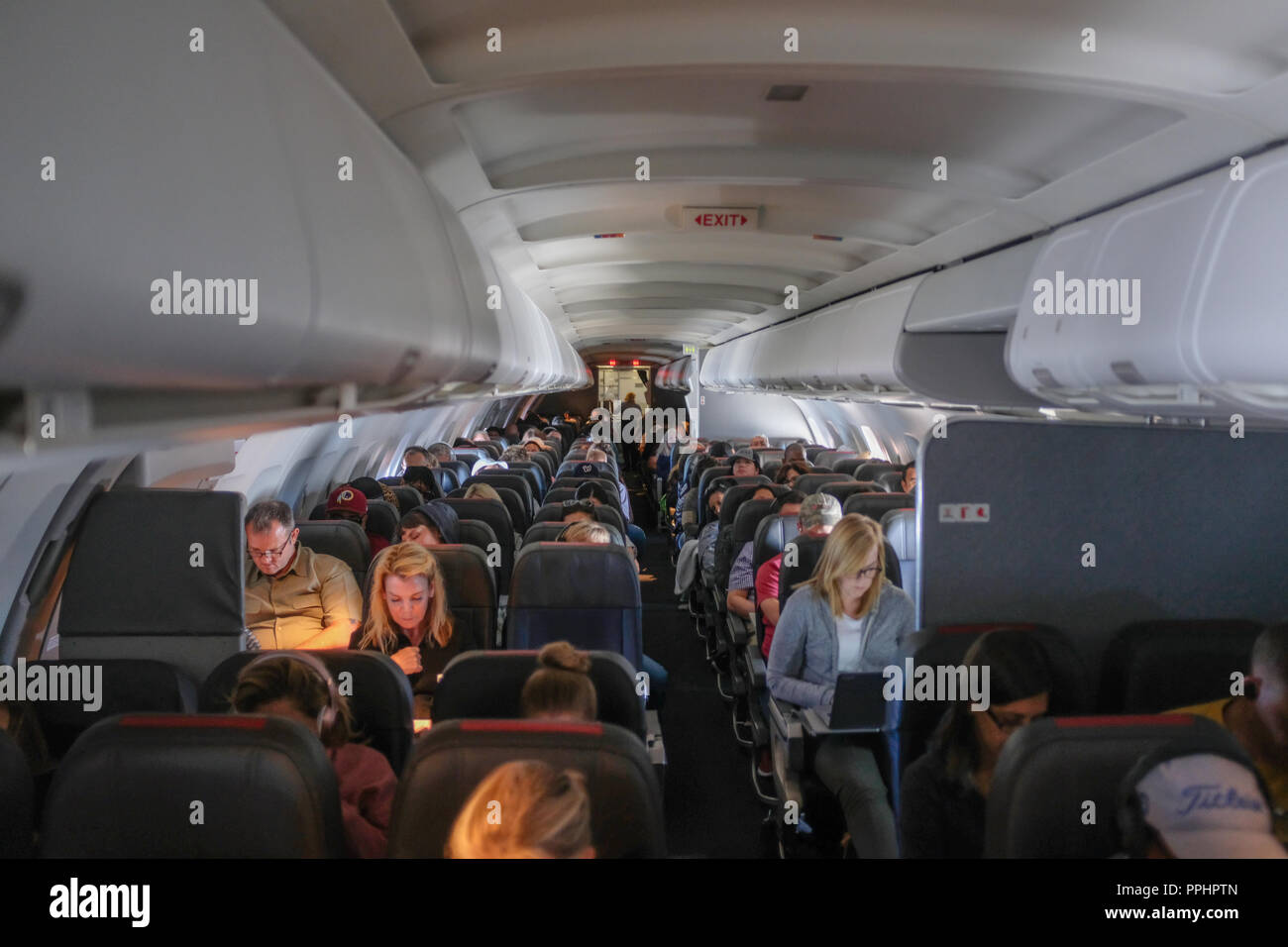 Aboard American Airlines Flight From Washington Dc To Phoenix Az