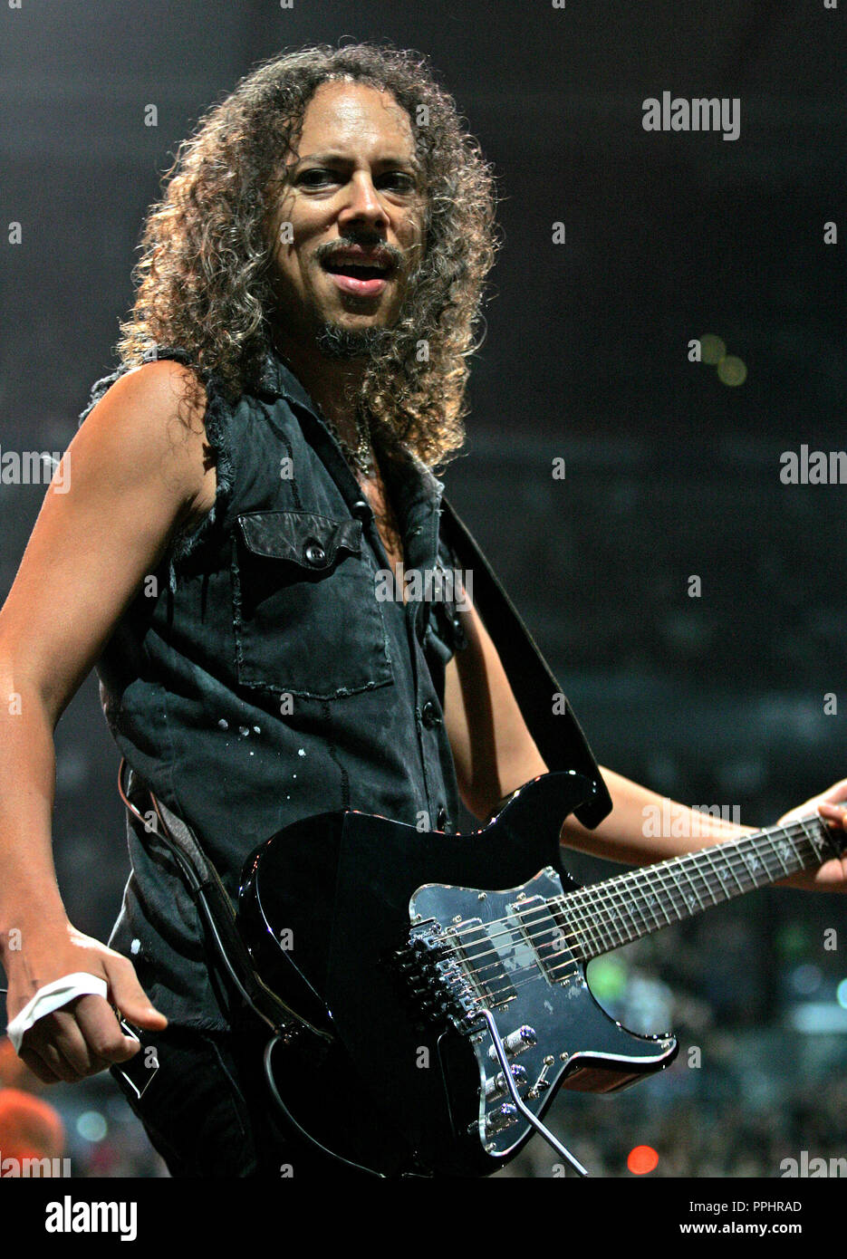 Kirk Hammett with Metallica performs in concert at the ...