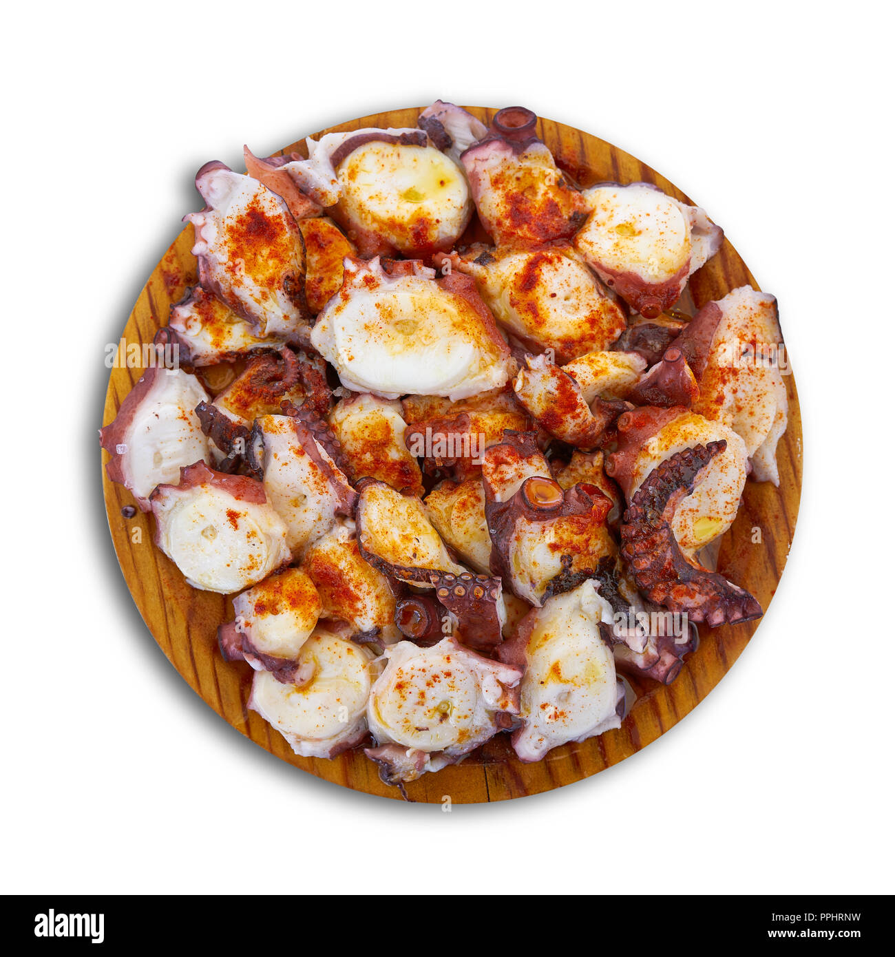 Pulpo a la gallega octopus spanish recipe Stock Photo